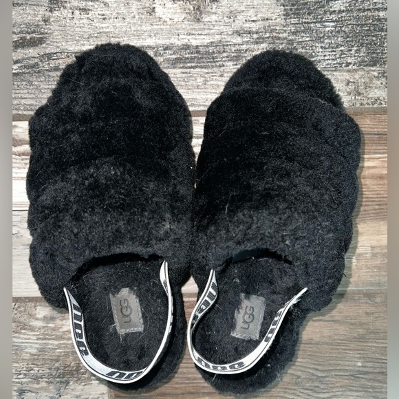 Ugg Lambskin Slingback Sandals—Size 7 - Picture 1 of 2